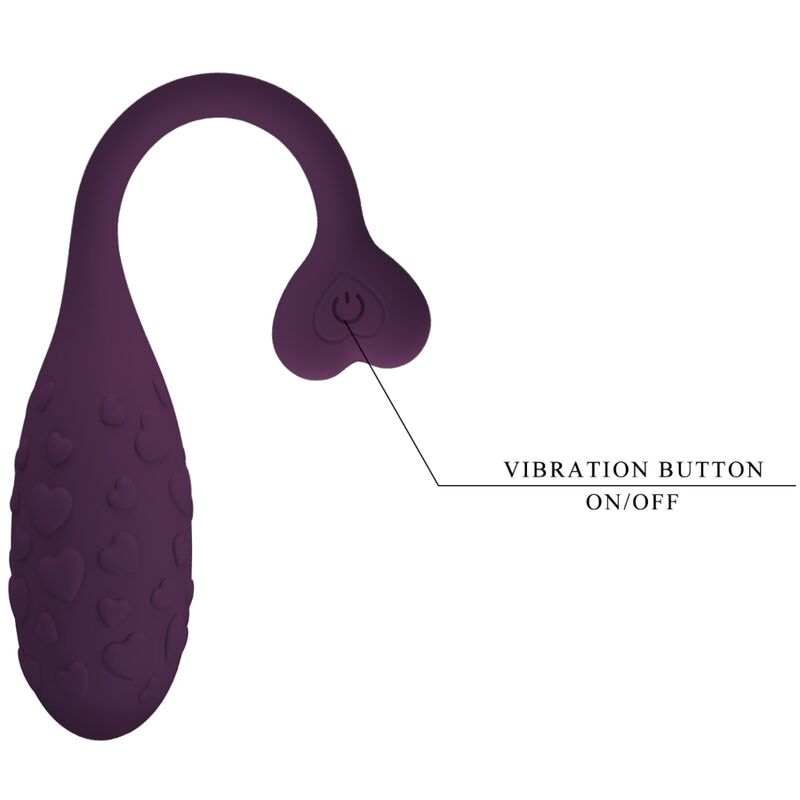 Ovo Vibratório Lila Controlado por Aplicação