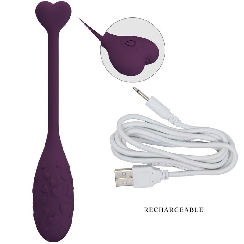 Ovo Vibratório Lila Controlado por Aplicação