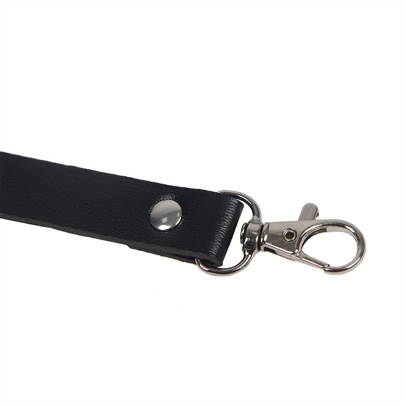 Adjustable Black Leather Body Harness