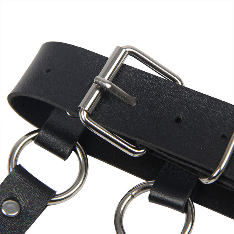 Stylish Chest Harness With Ring Chains