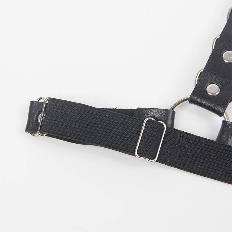 Belt & Garter Harness With Chain Detail