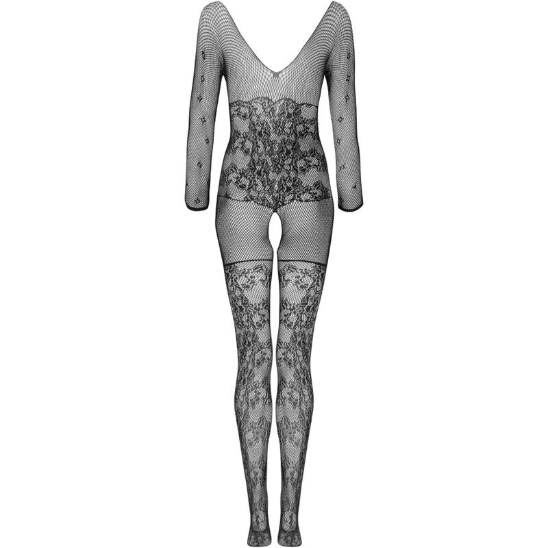 Body Media de Red Negro Sin Entrepierna Celdon