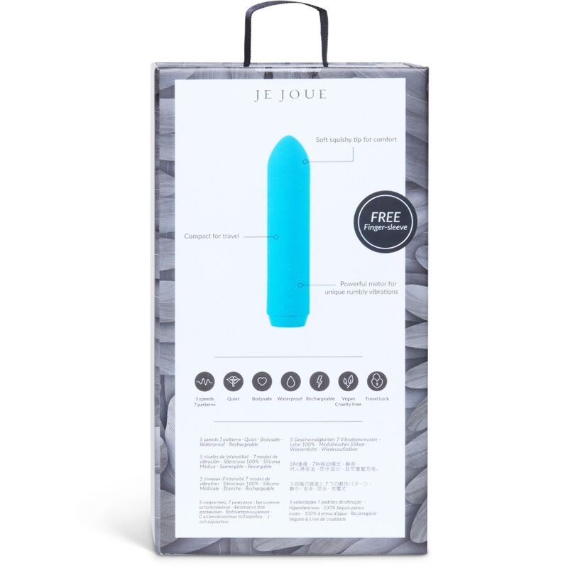 Vibrador Tipo Bala de Placer Clásico Azul Turquesa