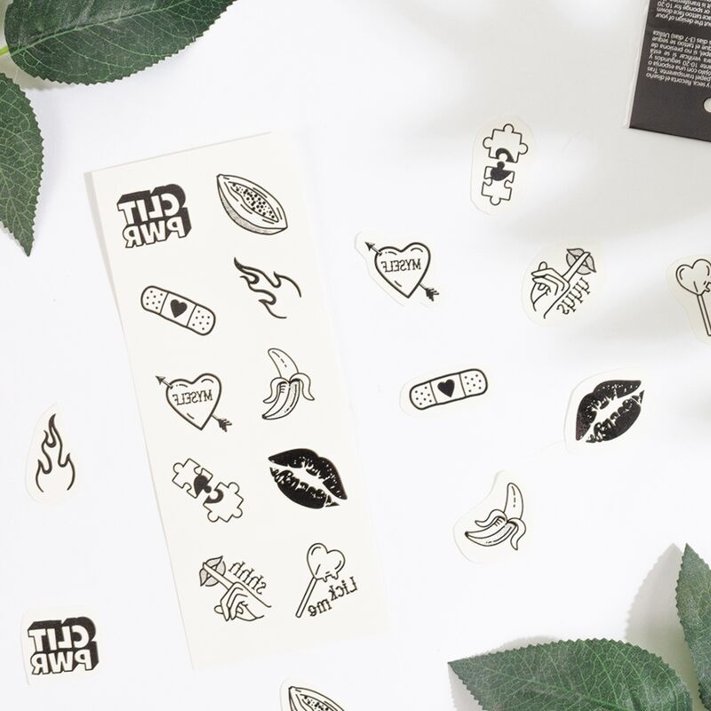 10-Piece Candy Collection Temporary Tattoos
