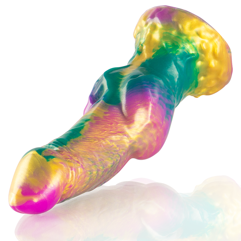Iris Dildo with Rainbow Testicles
