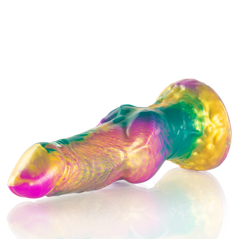 Iris Dildo with Rainbow Testicles