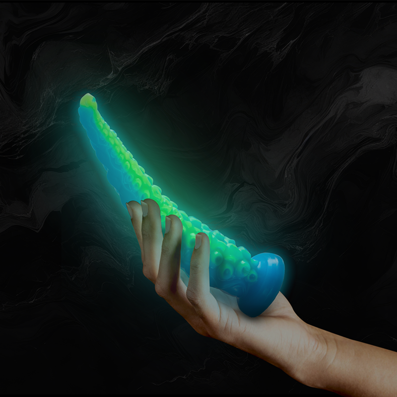 Dildo de Tentáculo Fluorescente Scylla Pequeño