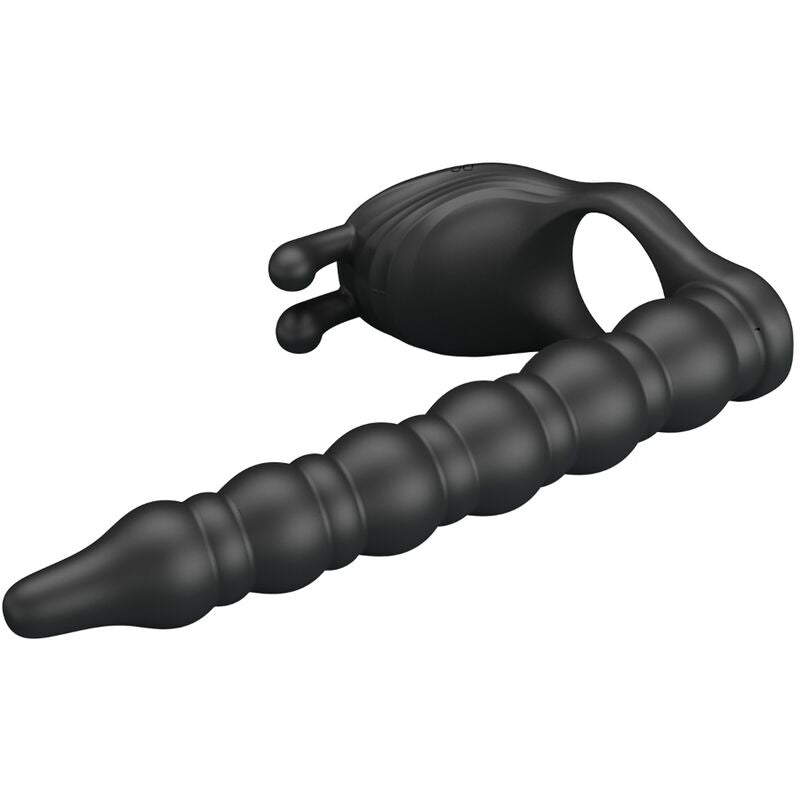 Anillo Vibrador con Plug para el Pene Blackney