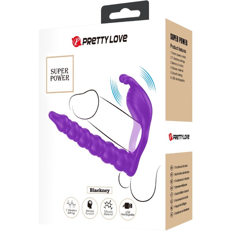 Blackney Vibrating Penis Ring with Plug