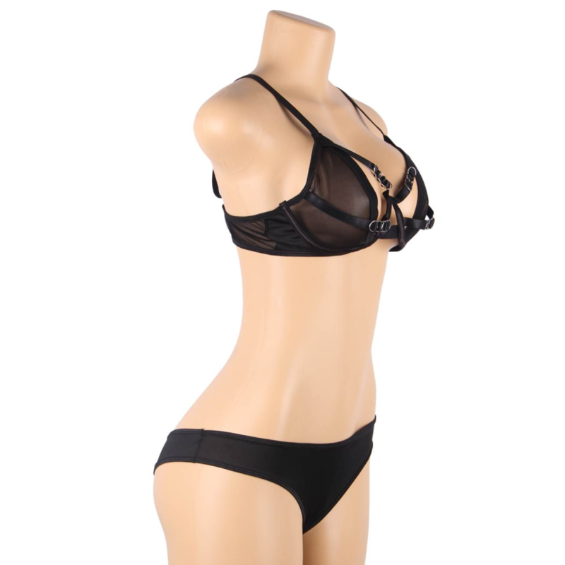 Transparent Two-Piece Lingerie Set