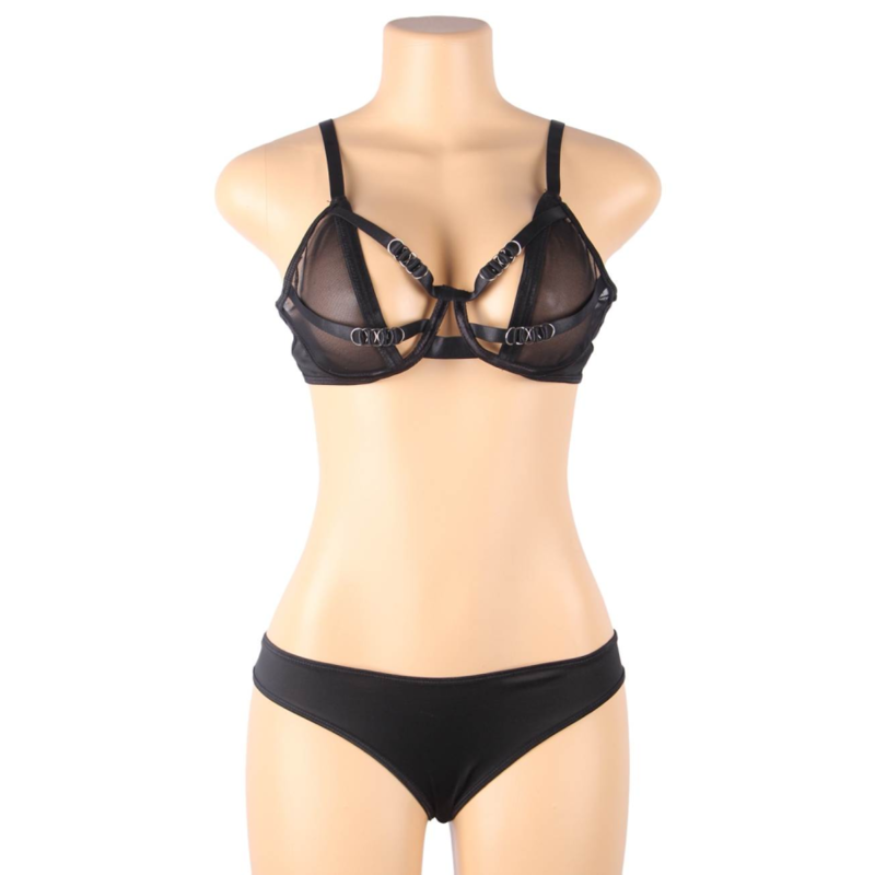 Transparent Two-Piece Lingerie Set