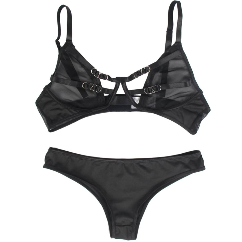 Transparent Two-Piece Lingerie Set