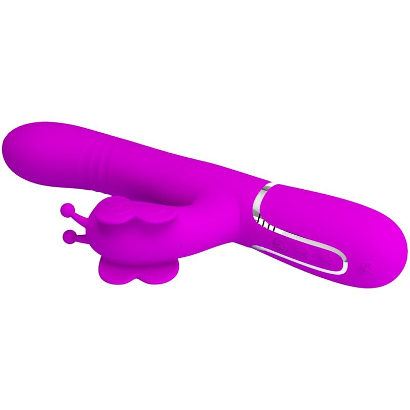 Fuchsia Butterfly 4-in-1 Rabbit Vibrator