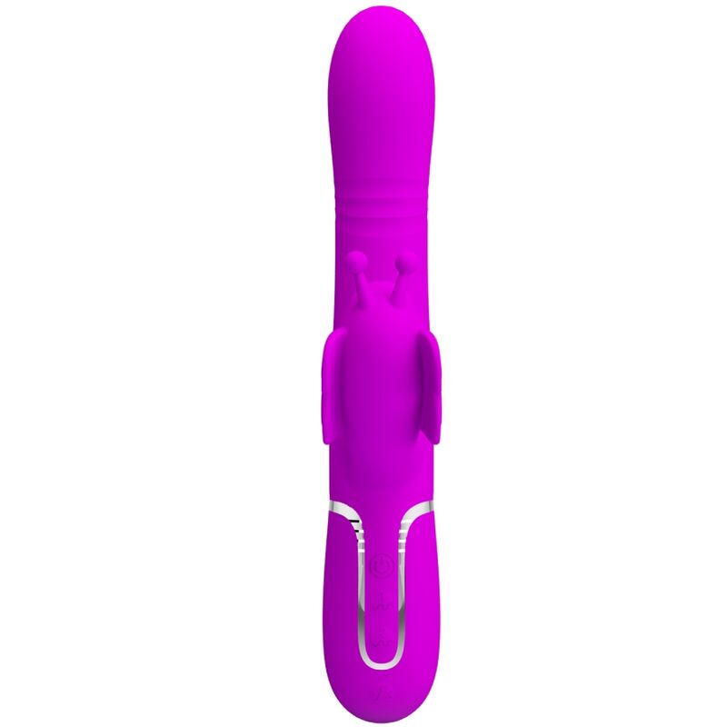 Fuchsia Butterfly 4-in-1 Rabbit Vibrator