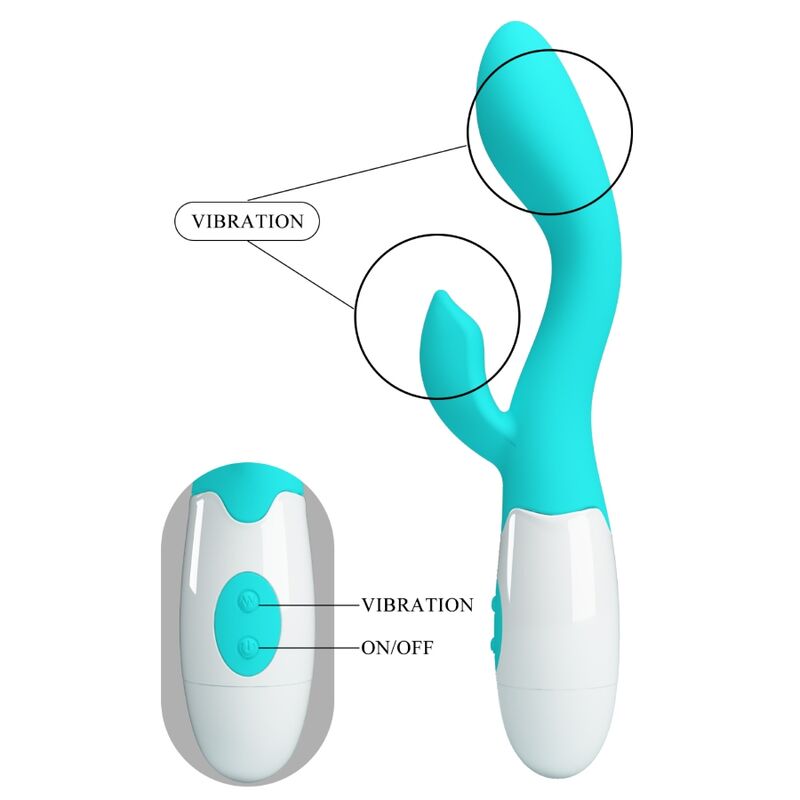 Brighty G-Spot Vibrator - Aqua Green