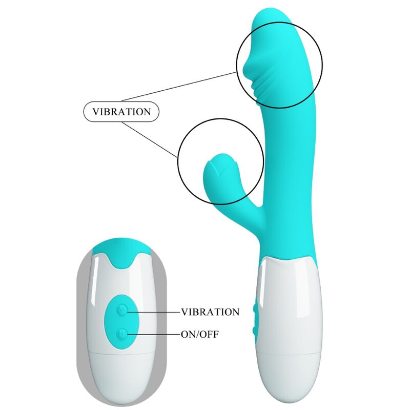 Vibrador para Ponto G Snappy - Verde Água