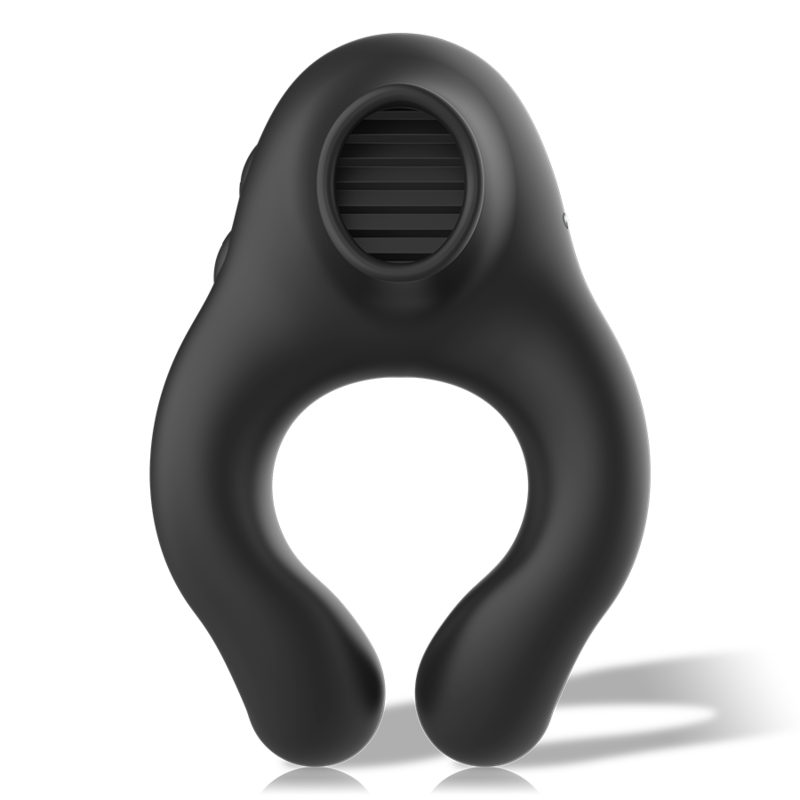 Triple Motor Rechargeable Silicone Vibrator Ring