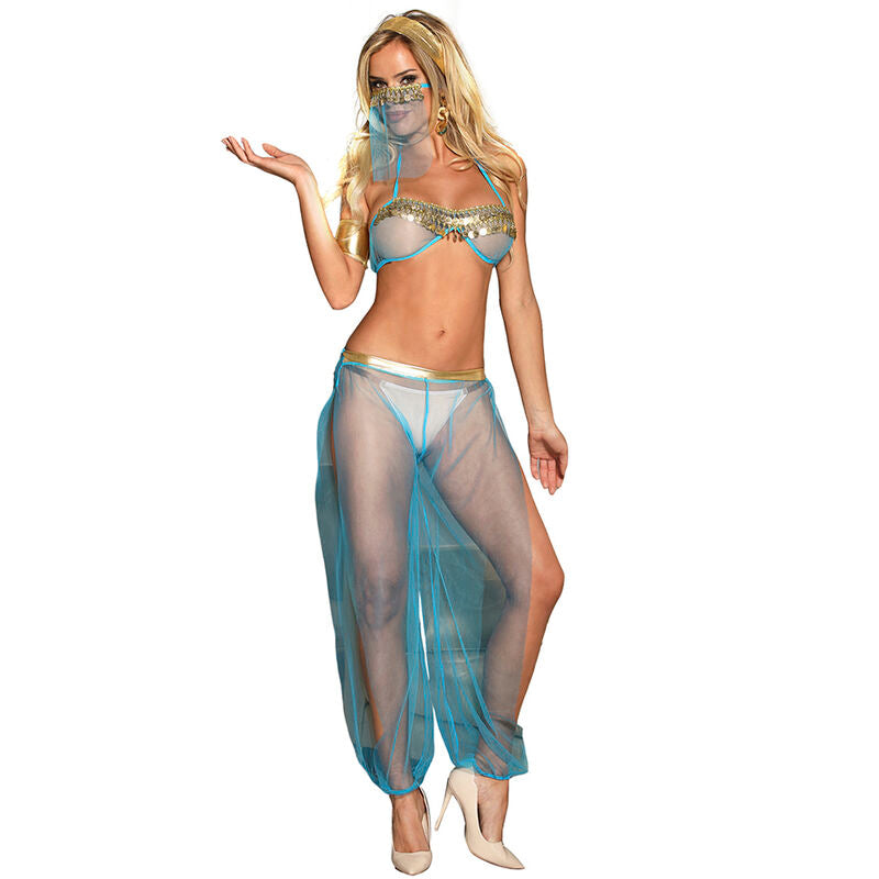 Elegant India Style Blue Lingerie Set L/XL