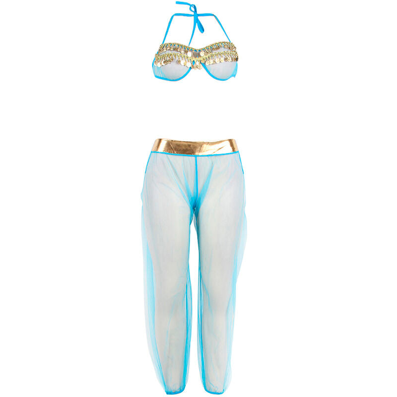 Elegant India Style Blue Lingerie Set L/XL