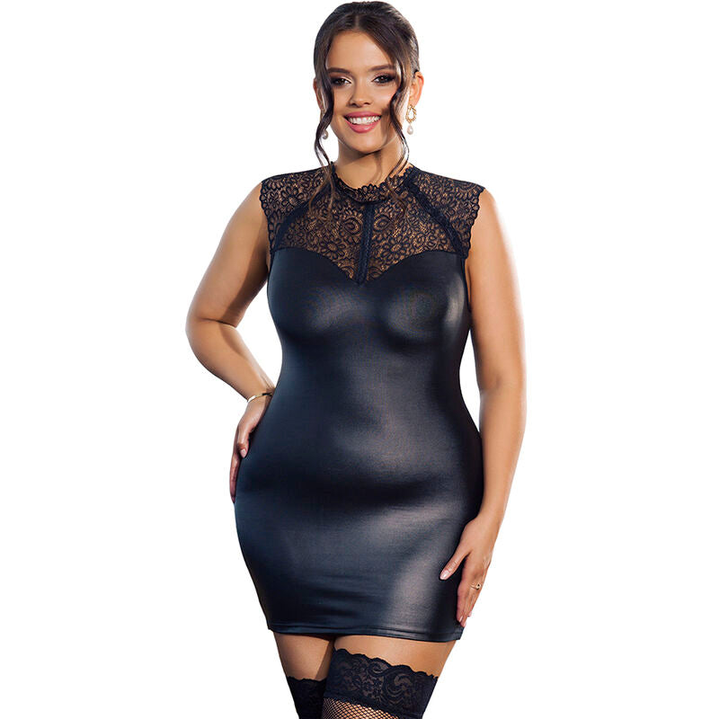 Seductive Leather Dress L/XL