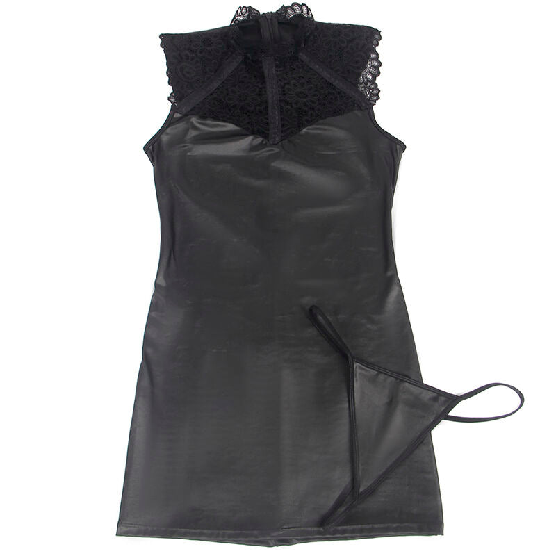 Seductive Leather Dress L/XL