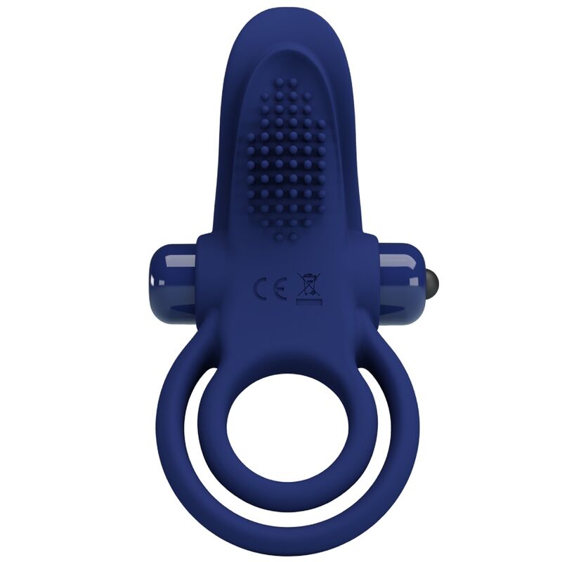 Bronson Vibrating Double Ring - Blue