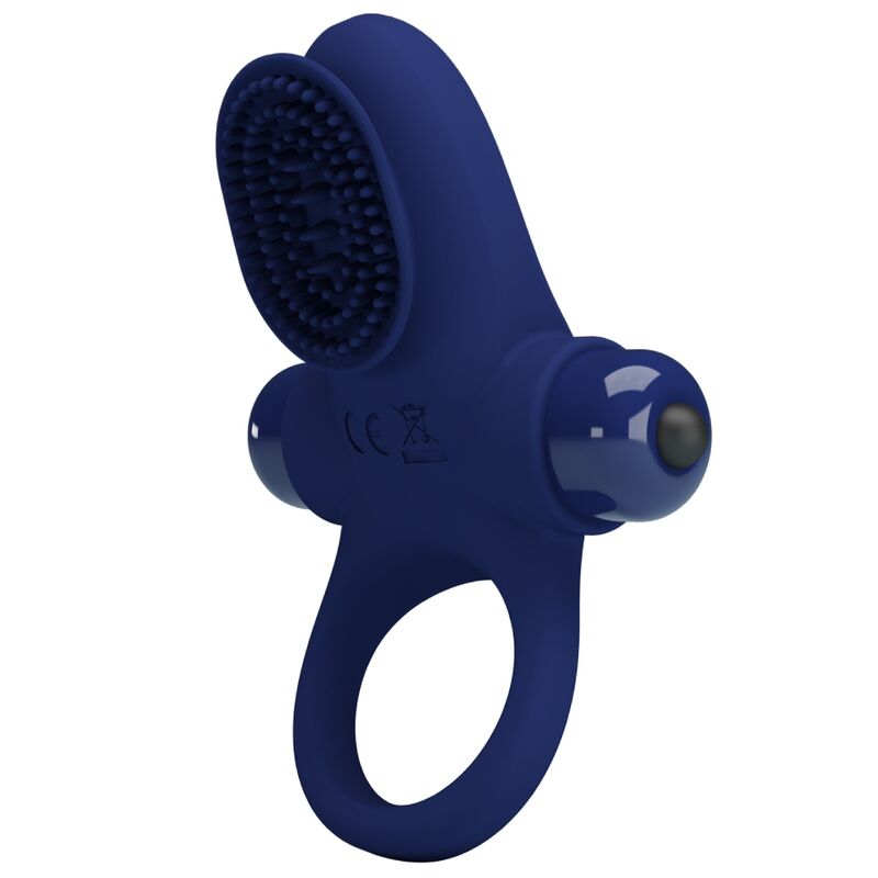 Vibrating Palle Cock Ring - Blue
