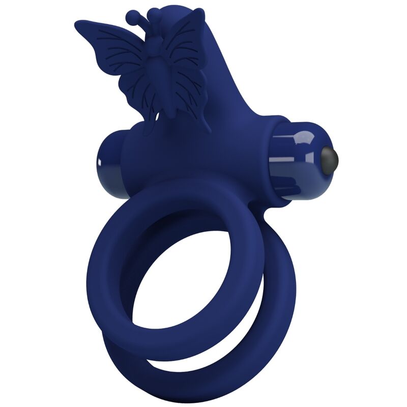 Jamele Butterfly Double Vibrating Ring