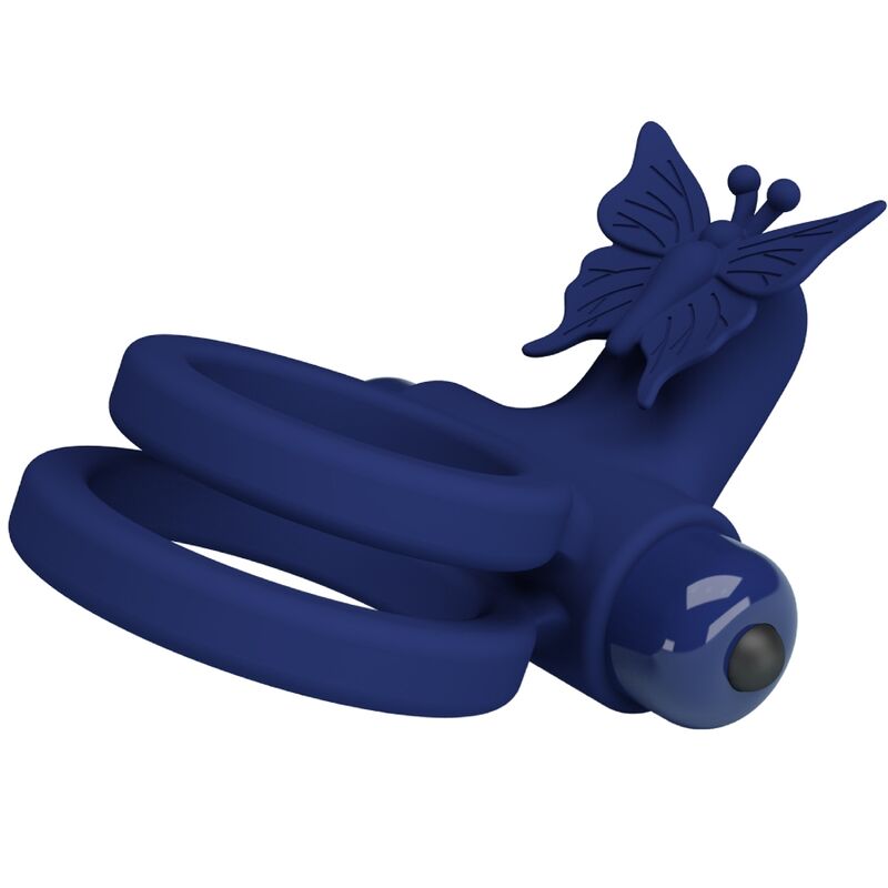 Jamele Butterfly Double Vibrating Ring