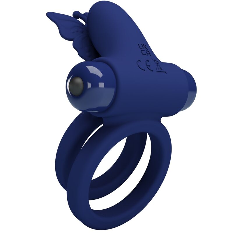 Jamele Butterfly Double Vibrating Ring