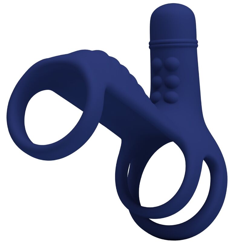 Elish Blue Vibrating Cock Ring Extension