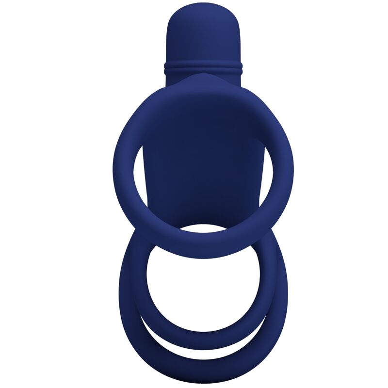 Elish Blue Vibrating Cock Ring Extension
