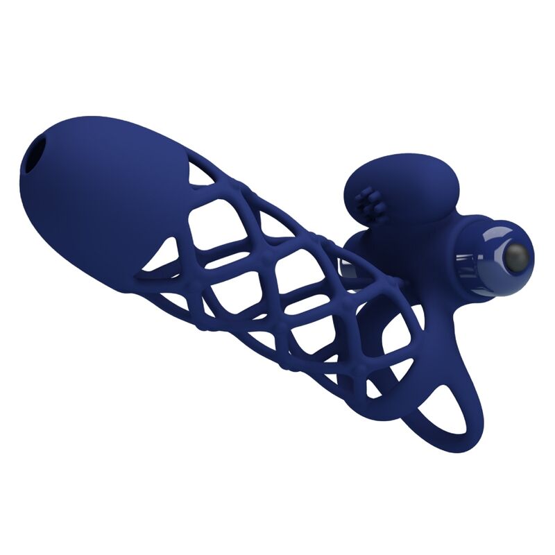 Giann Vibrating Silicone Ring - Blue