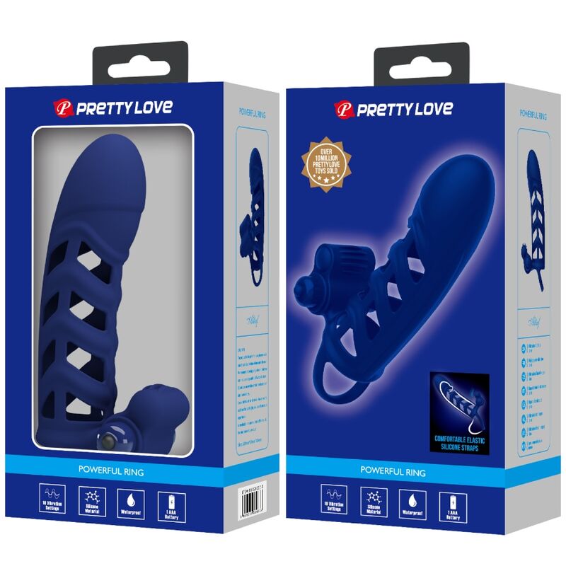 Altaf Silicone Vibrating Ring - Blue