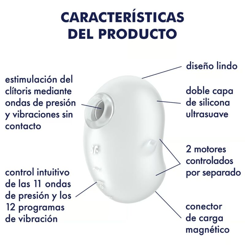 Cutie Ghost White Lay-On Vibrator