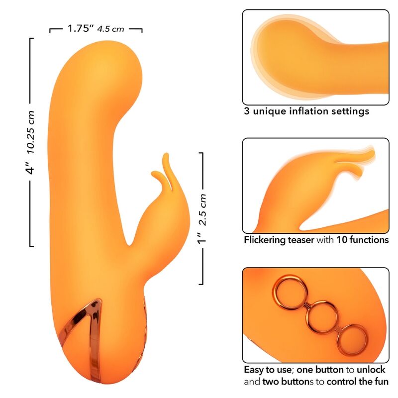 Montecito Muse Rabbit Vibrator - Orange