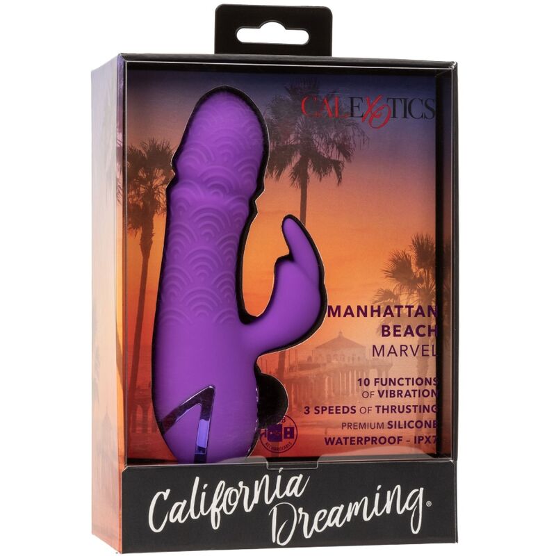 Vibrador Rabbit Maravilla de Manhattan Beach Púrpura