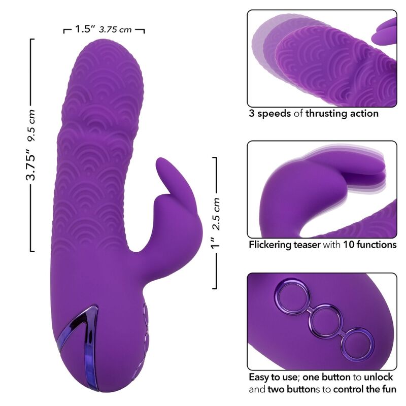 Vibrador Rabbit Maravilla de Manhattan Beach Púrpura