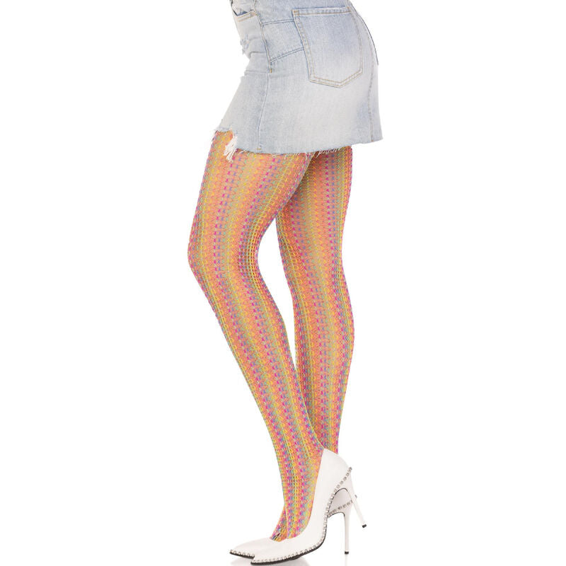 Seductive Multicolor Crochet Stockings