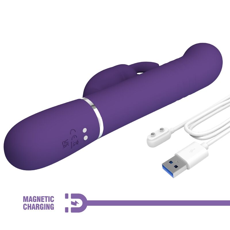 Vibrador Rabbit Coale 4 en 1 - Púrpura