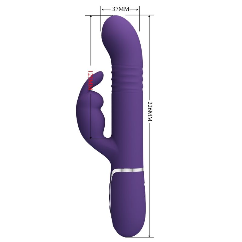 Vibrador Rabbit Coale 4 en 1 - Púrpura