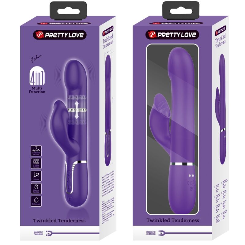Zalin 4-in-1 Purple Rabbit Vibrator