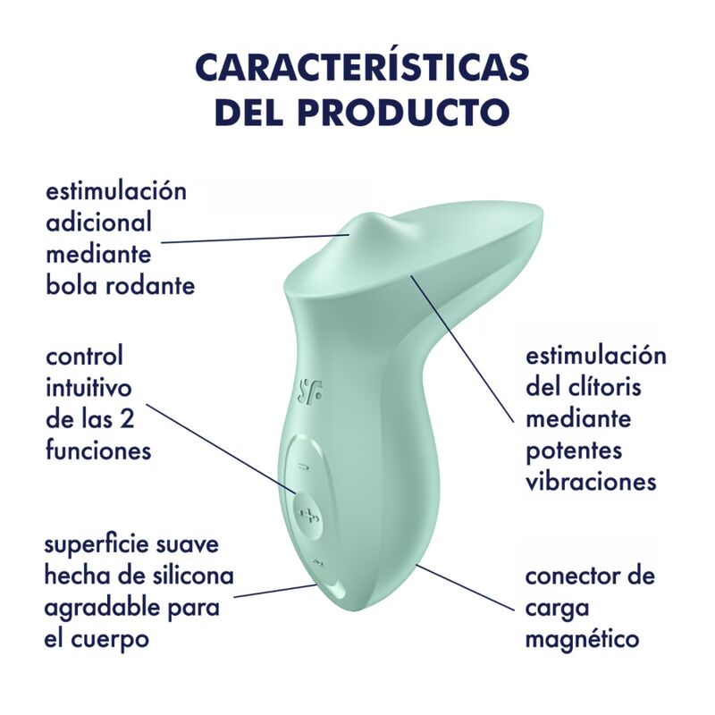 Vibrador de Contacto Clitoriano Exciterrr con Sabor a Menta