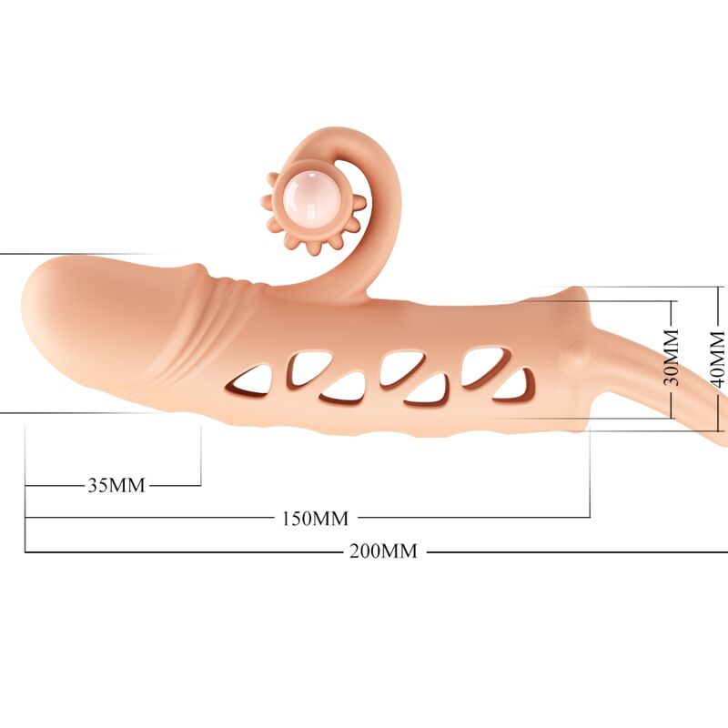 Flesh Extended Sleeve Penis Enhancer