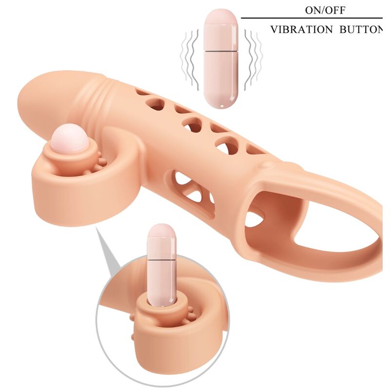 Flesh Extended Sleeve Penis Enhancer