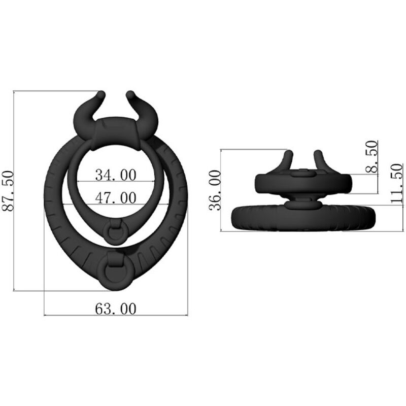 Pasion Cock Ring - Black