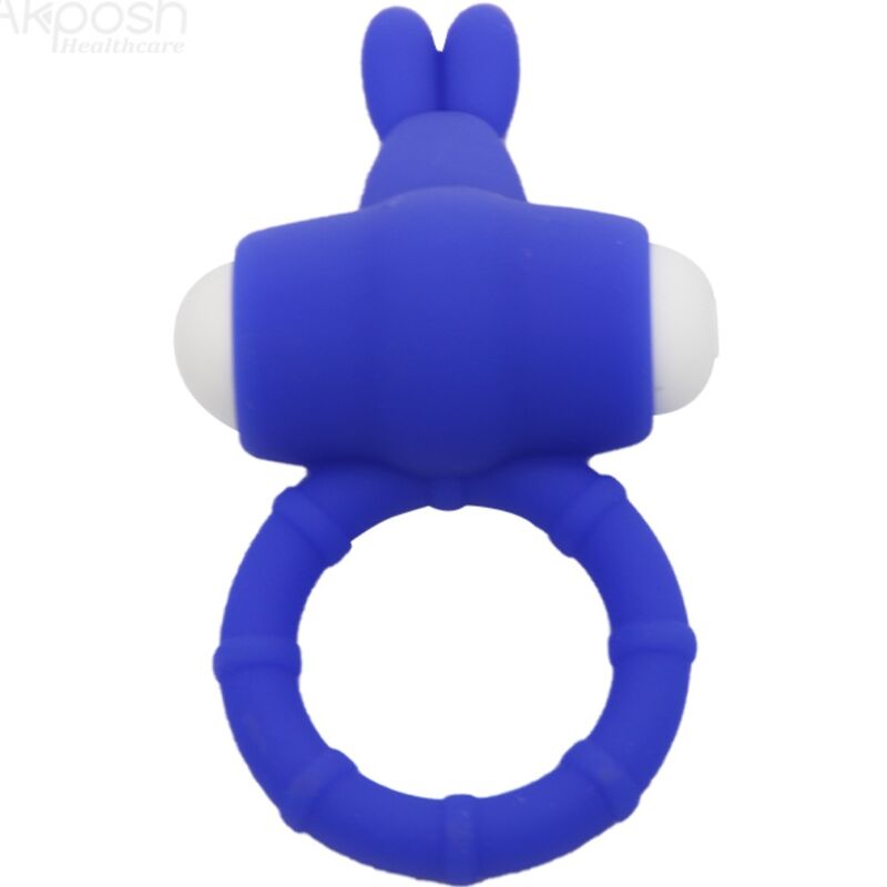 Ms Bunny Silicone Vibrator Ring Blue