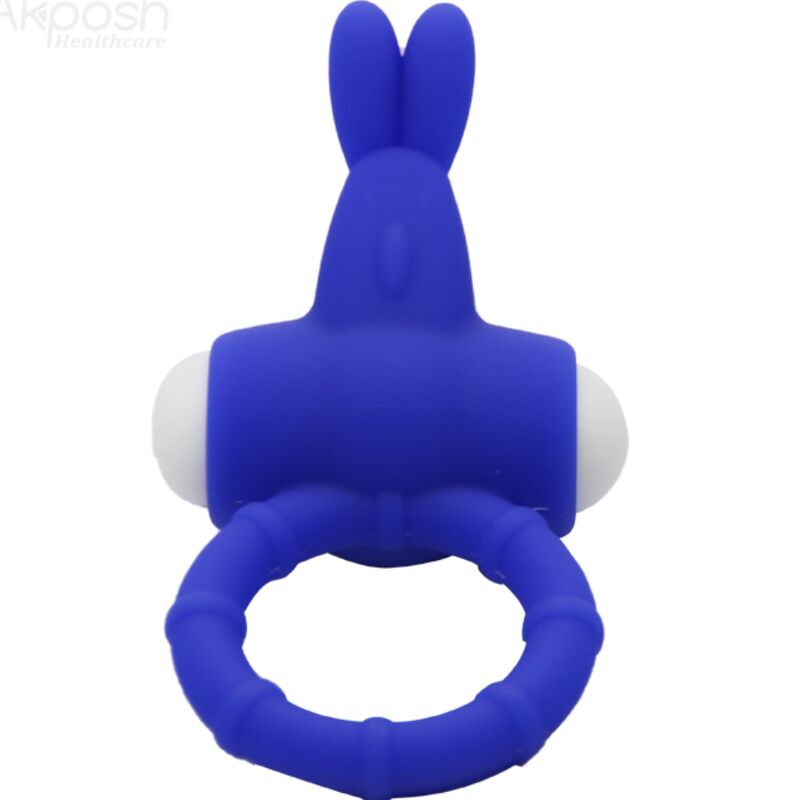 Ms Bunny Silicone Vibrator Ring Blue