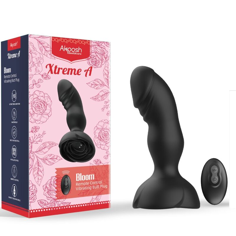 Bloom Rose Vibrator & Anal Plug Set