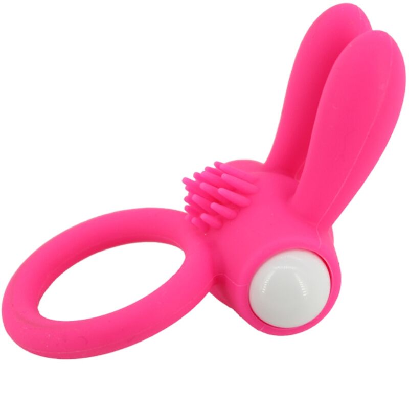 Mr Bunny Silicone Vibrator Ring - Pink